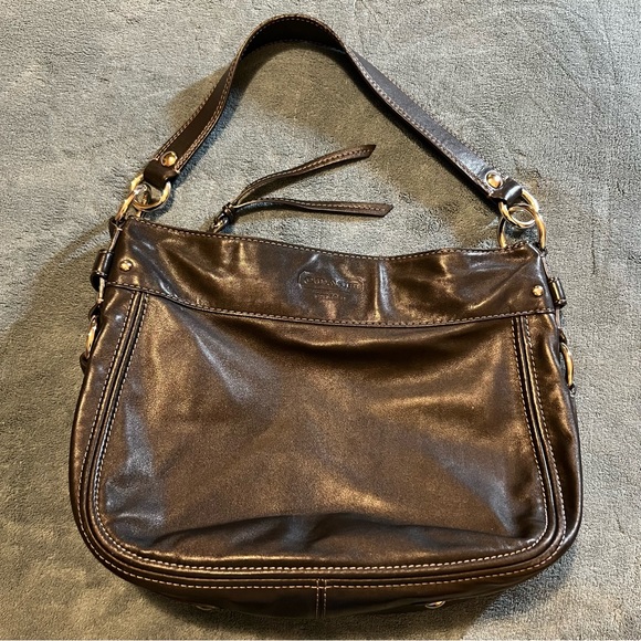 Coach Handbags - Coach Black Leather Shoulder Bag